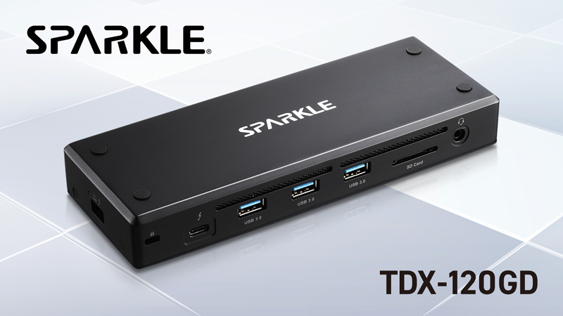 台湾PCパーツメーカー「SPARKLE」製品取り扱い開始！ Thunderbolt 4ドック「TDX-120GD」を発売｜株式会社アユート PCパーツ・VR・オーディオ等周辺機器  総合代理店